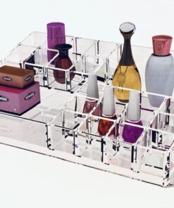 Hellolovely Makeup boks med 22 små rum i akryl
